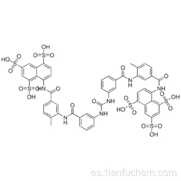 8,8 &#39;- [carbonilbis [imino-3,1-fenilencarbonilimino (4-metil-3,1-fenilen) carbonilimino]] bisnaftaleno-1,3,5-trisulfónico ácido CAS 145-63-1